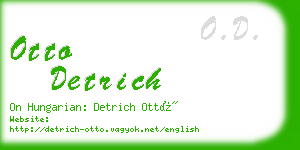 otto detrich business card